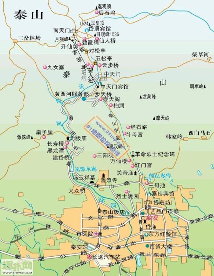 泰山地图